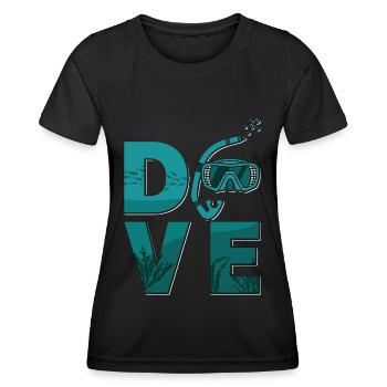 Freediver Apnée Apnée Plongée Cadeau - T-shirt sport Femme - noir - Devant - AI Model Female 172 light (172cm)