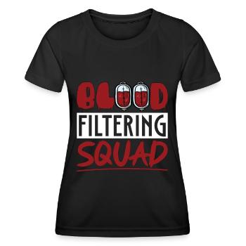 Dialysis Nephrology Dialysis Technician Gift - Women's Functional T-Shirt - black - Front - AI Model Female 172 light (172cm)