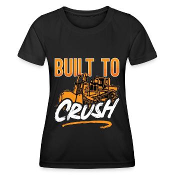 Bulldozer Construction Worker Gift - T-shirt sport Femme - noir - Devant - AI Model Female 172 light (172cm)