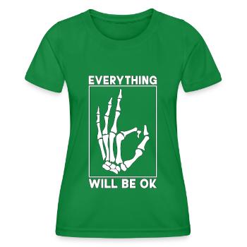 Radiology X-ray Technician Hospital Gift - Women's Functional T-Shirt - kelly green - Front - AI Model Female 172 dark (172cm)
