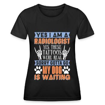 Radiology Hospital X-ray Technician Gift - Women's Functional T-Shirt - black - Front - AI Model Female 172 light (172cm)