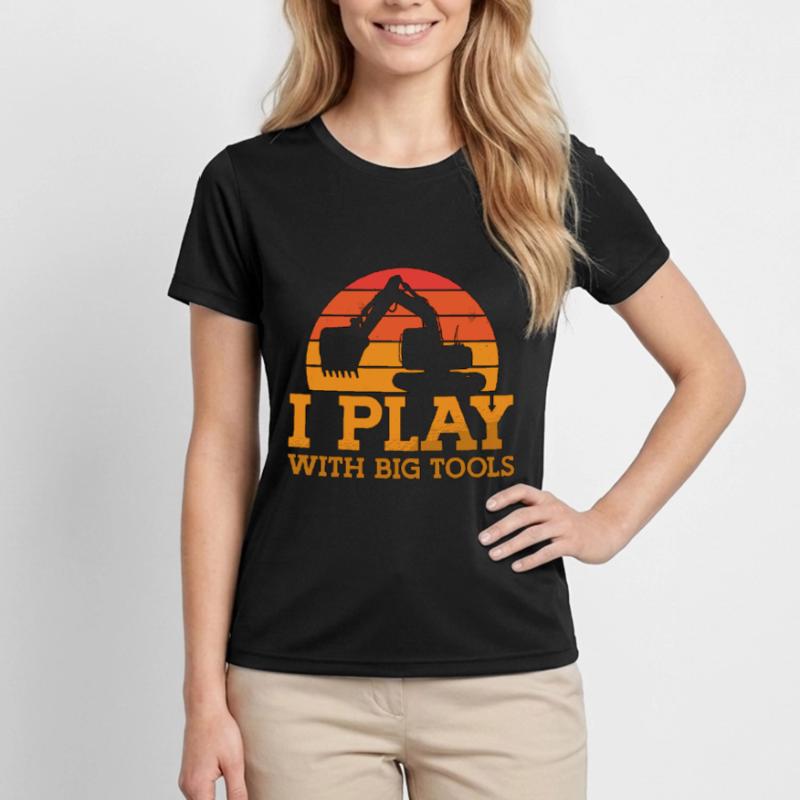 Bauarbeiter Baggern Baggerfahrer Bagger Geschenk Frauen Funktions-T-Shirt