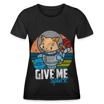 Cats Cat Mom - Women's Functional T-Shirt - black - Front - AI Model Female 172 light (172cm)