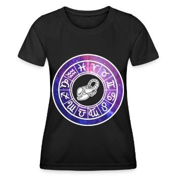 Horoscope du signe du zodiaque du signe du zodiaque du Scorpion - T-shirt sport Femme - noir - Devant - AI Model Female 172 light (172cm)