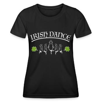 Irish Dance - Women's Functional T-Shirt - black - Front - AI Model Female 172 light (172cm)