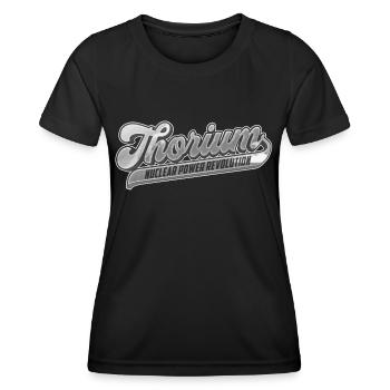 Thorium Revolution | Die Zukunft der Atomkraft - Frauen Funktions-T-Shirt - Schwarz - Vorne - AI Model Female 172 light (172cm)