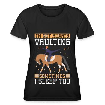 | de voûte Sport équestre Cadeau équestre - T-shirt sport Femme - noir - Devant - AI Model Female 172 light (172cm)
