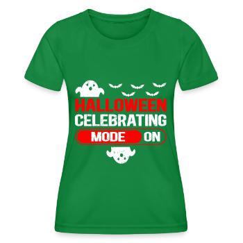 Halloween Costume Party Ghost Gift - Women's Functional T-Shirt - kelly green - Front - AI Model Female 172 dark (172cm)
