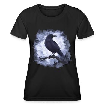 Raven Crow Goth - Women's Functional T-Shirt - black - Front - AI Model Female 172 light (172cm)