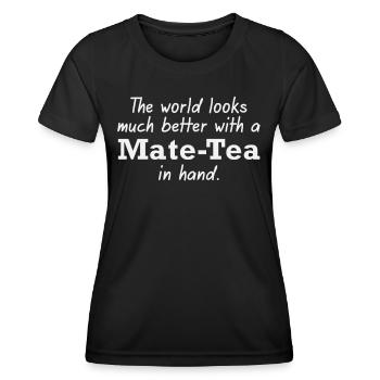 Mate for a better world - Women's Functional T-Shirt - black - Front - AI Model Female 172 light (172cm)
