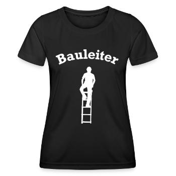 Construction Manager Construction Site Construction Sites Funny - Women's Functional T-Shirt - black - Front - AI Model Female 172 light (172cm)