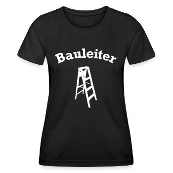 Construction Manager Head of Pun Building House Construction Construction Site - Women's Functional T-Shirt - black - Front - AI Model Female 172 light (172cm)