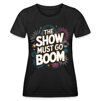 Pyrotechnics Fireworks Pyrotechnics - Women's Functional T-Shirt - black - Front - AI Model Female 172 light (172cm)