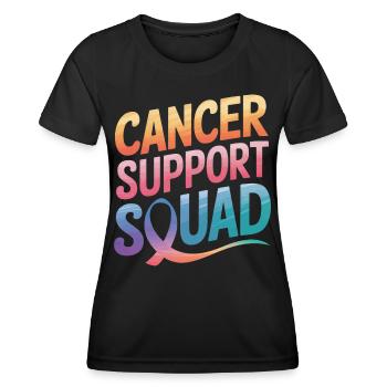 Cancer Awareness Cancer Breast Cancer - Women's Functional T-Shirt - black - Front - AI Model Female 172 light (172cm)