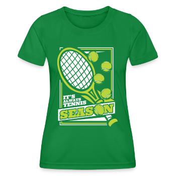 Joueur de tennis - T-shirt sport Femme - vert - Devant - AI Model Female 172 dark (172cm)