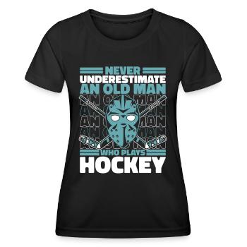 Ice Hockey Hockey Sports - Women's Functional T-Shirt - black - Front - AI Model Female 172 light (172cm)