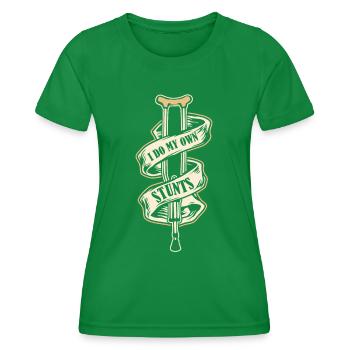 Rétablissez-vous Pied cassé Os cassé - T-shirt sport Femme - vert - Devant - AI Model Female 172 dark (172cm)