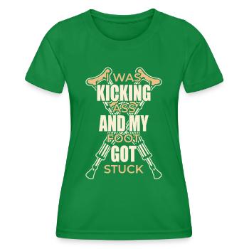 Rétablissez-vous Pied cassé Os cassé - T-shirt sport Femme - vert - Devant - AI Model Female 172 dark (172cm)