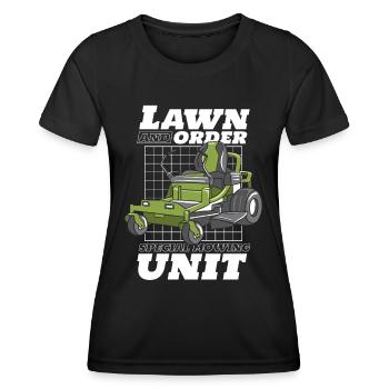 Tondeuse à gazon tondeuse jardin - T-shirt sport Femme - noir - Devant - AI Model Female 172 light (172cm)