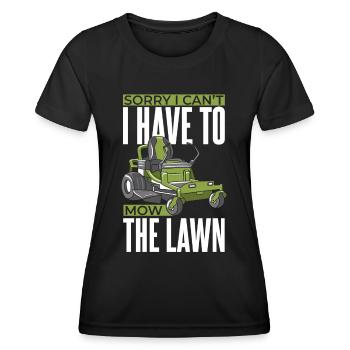 Tondeuse à gazon tondeuse jardin - T-shirt sport Femme - noir - Devant - AI Model Female 172 light (172cm)
