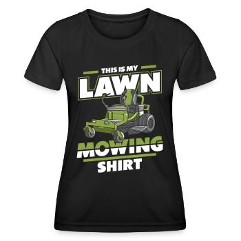 Tondeuse à gazon tondeuse jardin - T-shirt sport Femme - noir - Devant - AI Model Female 172 light (172cm)