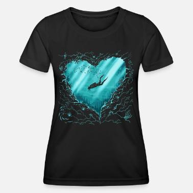 Scuba Diver Immersioni Ocean Diver Maglietta sportiva per donna