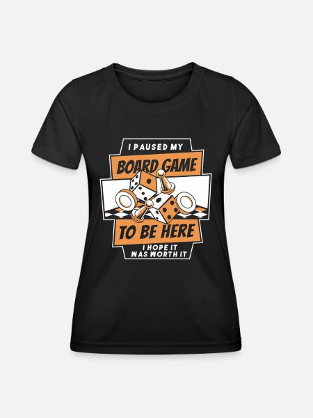 Brettspiel Brettspiele Gesellschaftsspiele - Frauen Funktions-T-Shirt - Schwarz