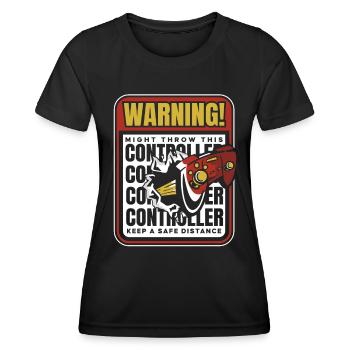 Gamer Gaming Video Games Console Controller - Women's Functional T-Shirt - black - Front - AI Model Female 172 light (172cm)