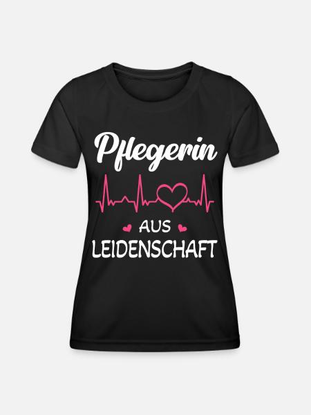 Altenpflegerin Krankenschwester Krankenpflegerin - Frauen Funktions-T-Shirt - Schwarz