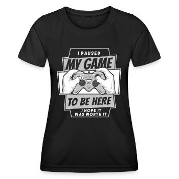 Gamer Gaming Video Games Console Controller - Women's Functional T-Shirt - black - Front - AI Model Female 172 light (172cm)