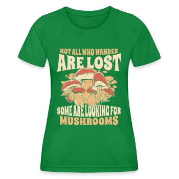Pilz Pilze Funghi Champignon - Frauen Funktions-T-Shirt - Kelly Green - Vorne - AI Model Female 172 dark (172cm)