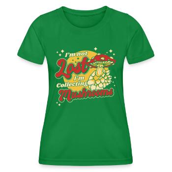 Pilz Pilze Funghi Champignon - Frauen Funktions-T-Shirt - Kelly Green - Vorne - AI Model Female 172 dark (172cm)