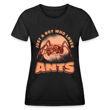 Fourmis insectes fourmis - T-shirt sport Femme - noir - Devant - AI Model Female 172 light (172cm)