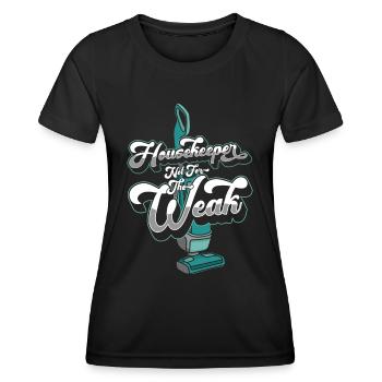 Hauswirtschaft Haushälterin Reiniger Reinigung - Frauen Funktions-T-Shirt - Schwarz - Vorne - AI Model Female 172 light (172cm)