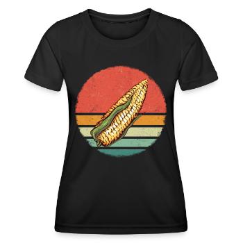 Maize Corncob Farmer - Women's Functional T-Shirt - black - Front - AI Model Female 172 light (172cm)
