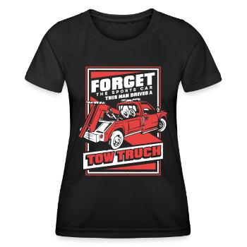 Dépanneuse Dépanneuse - T-shirt sport Femme - noir - Devant - AI Model Female 172 light (172cm)