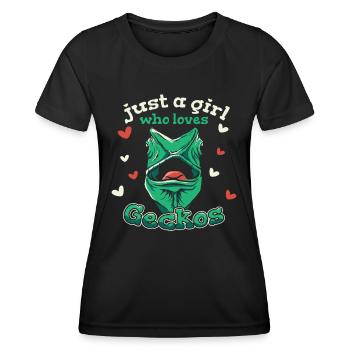 Gecko Gecko's Lizard - Women's Functional T-Shirt - black - Front - AI Model Female 172 light (172cm)