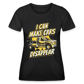 Abschleppwagen Truck Abschlepper - Frauen Funktions-T-Shirt - Schwarz - Vorne - AI Model Female 172 light (172cm)