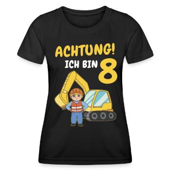 Geburtstagsgeschenk 8 Jahre Geburtstagskind - Frauen Funktions-T-Shirt - Schwarz - Vorne - AI Model Female 172 light (172cm)
