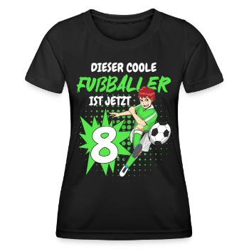 Geburtstagsgeschenk 8 Jahre Geburtstagskind - Frauen Funktions-T-Shirt - Schwarz - Vorne - AI Model Female 172 light (172cm)
