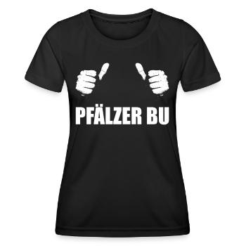 Pfalz Pfälzer Rheinland Pfalz - Frauen Funktions-T-Shirt - Schwarz - Vorne - AI Model Female 172 light (172cm)