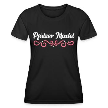 Pfalz Pfälzer Rheinland Pfalz - Frauen Funktions-T-Shirt - Schwarz - Vorne - AI Model Female 172 light (172cm)