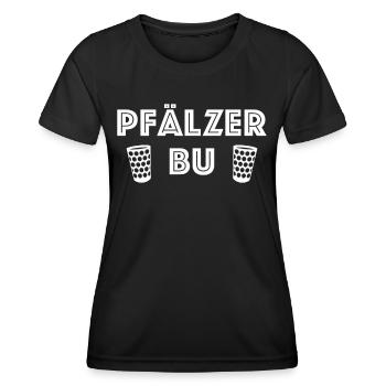 Pfalz Pfälzer Rheinland Pfalz - Frauen Funktions-T-Shirt - Schwarz - Vorne - AI Model Female 172 light (172cm)