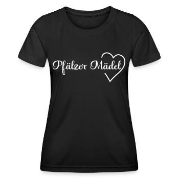 Pfalz Pfälzer Rheinland Pfalz - Frauen Funktions-T-Shirt - Schwarz - Vorne - AI Model Female 172 light (172cm)
