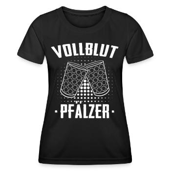 Pfalz Pfälzer Rheinland Pfalz - Frauen Funktions-T-Shirt - Schwarz - Vorne - AI Model Female 172 light (172cm)