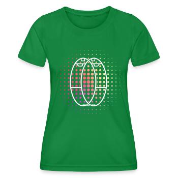 Roue de gymnastique Rhönrad - T-shirt sport Femme - vert - Devant - AI Model Female 172 dark (172cm)
