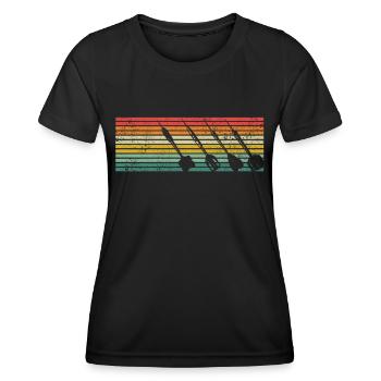 Fléchettes Fléchettes Joueur de fléchettes Fléchettes - T-shirt sport Femme - noir - Devant - AI Model Female 172 light (172cm)