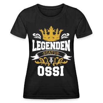 Allemagne de l’Est Ossi de l’Est RDA Patrie Bloc de l’Est - T-shirt sport Femme - noir - Devant - AI Model Female 172 light (172cm)