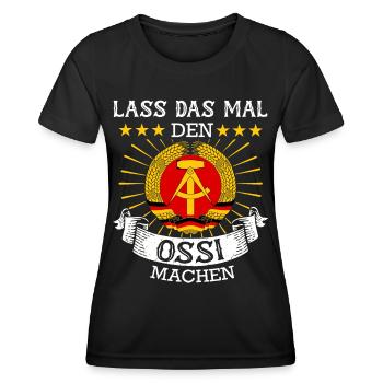Ostdeutschland Osten Ossi DDR Heimat Ostblock - Frauen Funktions-T-Shirt - Schwarz - Vorne - AI Model Female 172 light (172cm)