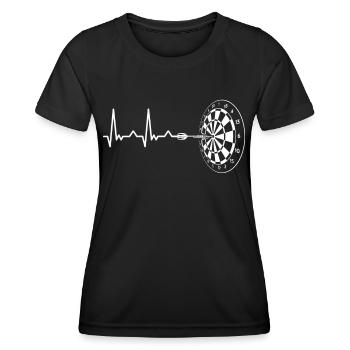 Fléchettes Fléchettes Joueur de fléchettes Fléchettes - T-shirt sport Femme - noir - Devant - AI Model Female 172 light (172cm)